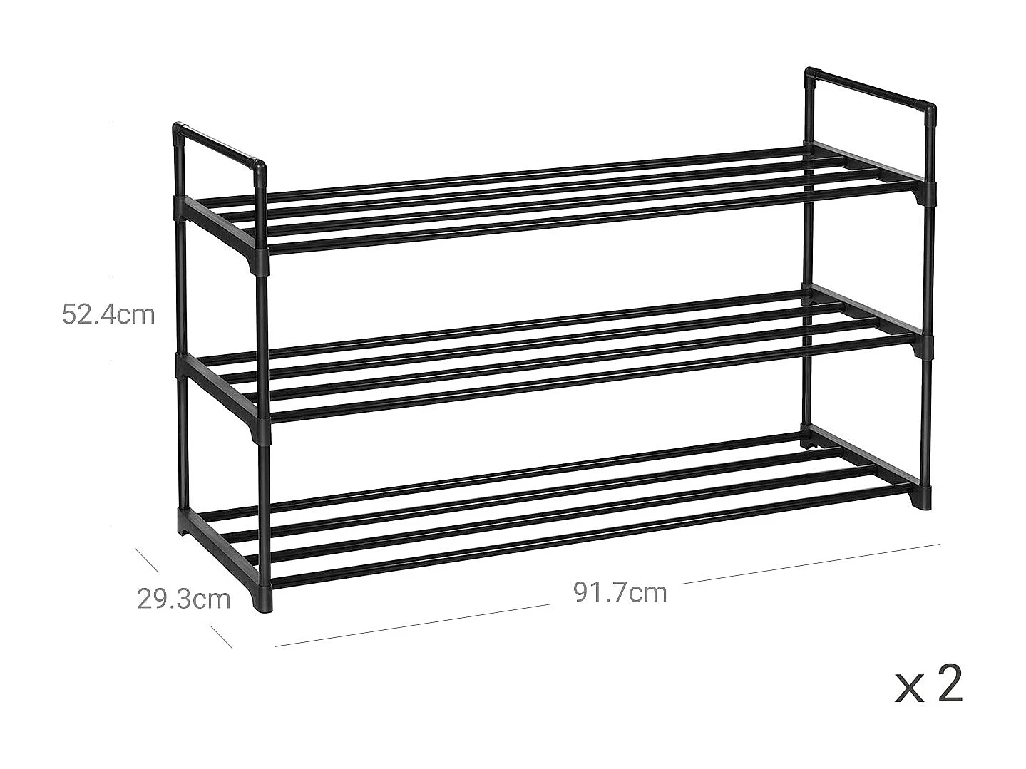 2er-Set Schuhregal Baghdad