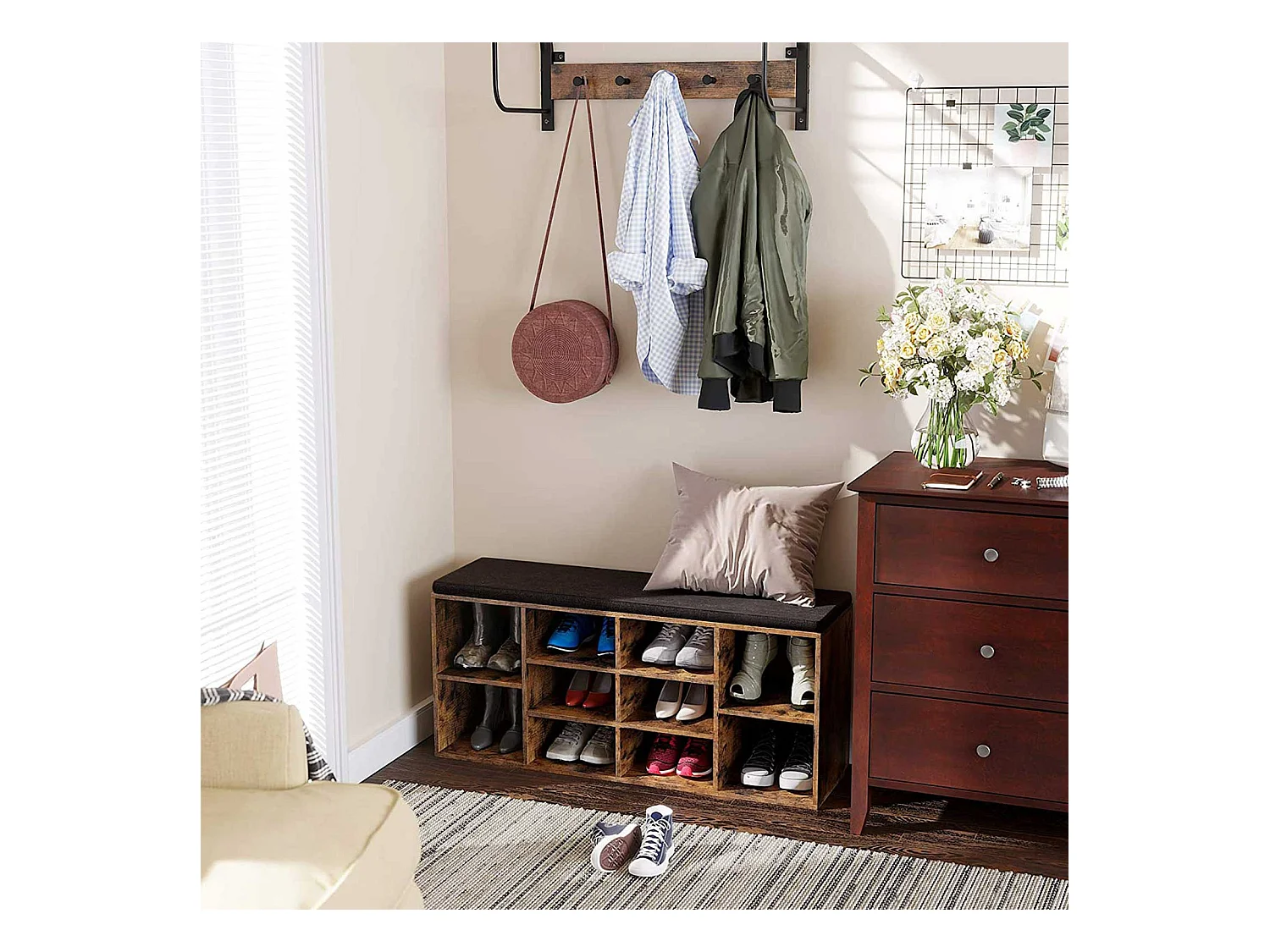 Schuhbank mit Polsterung Banjul