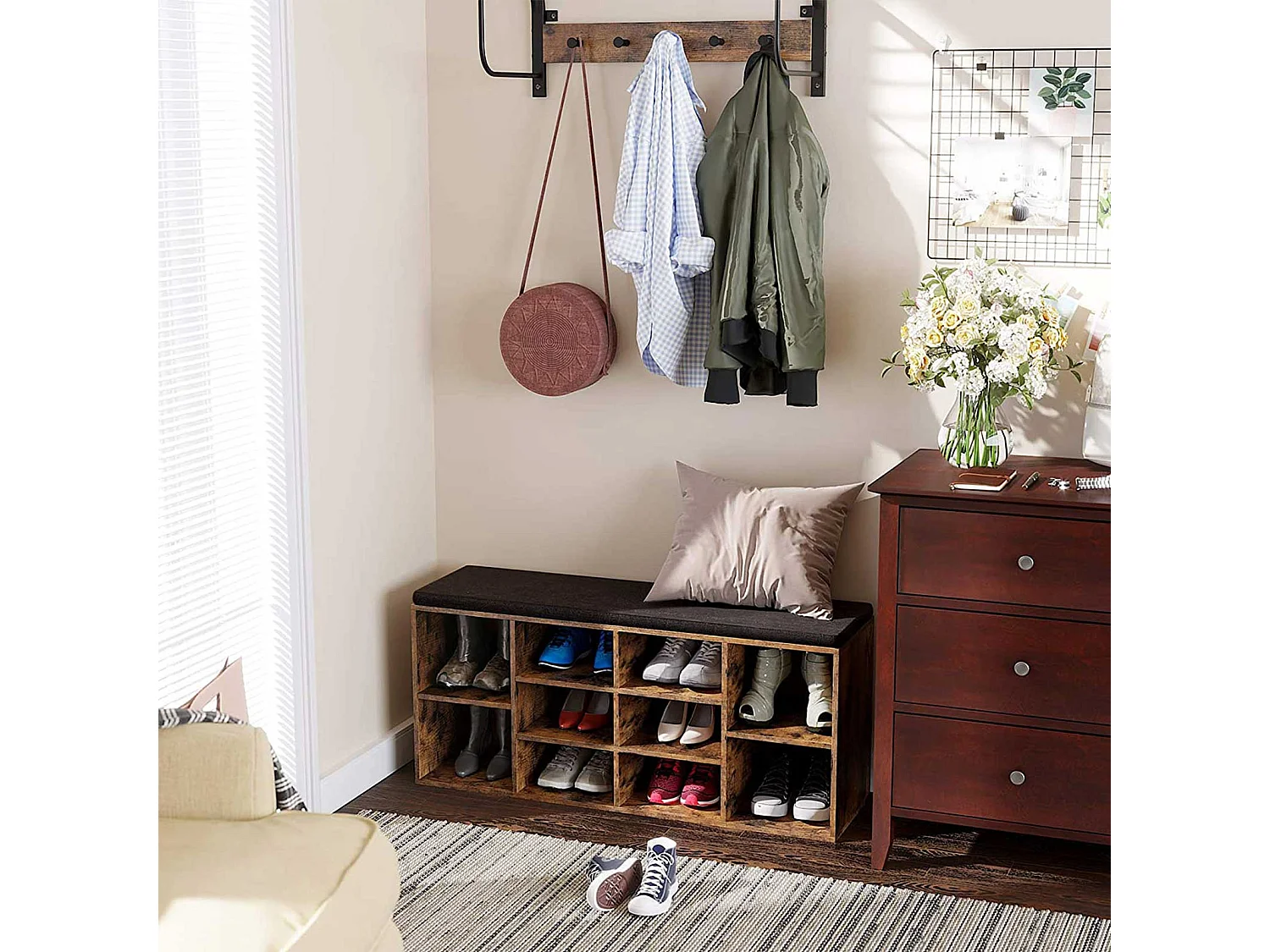 Schuhbank mit Polsterung Banjul