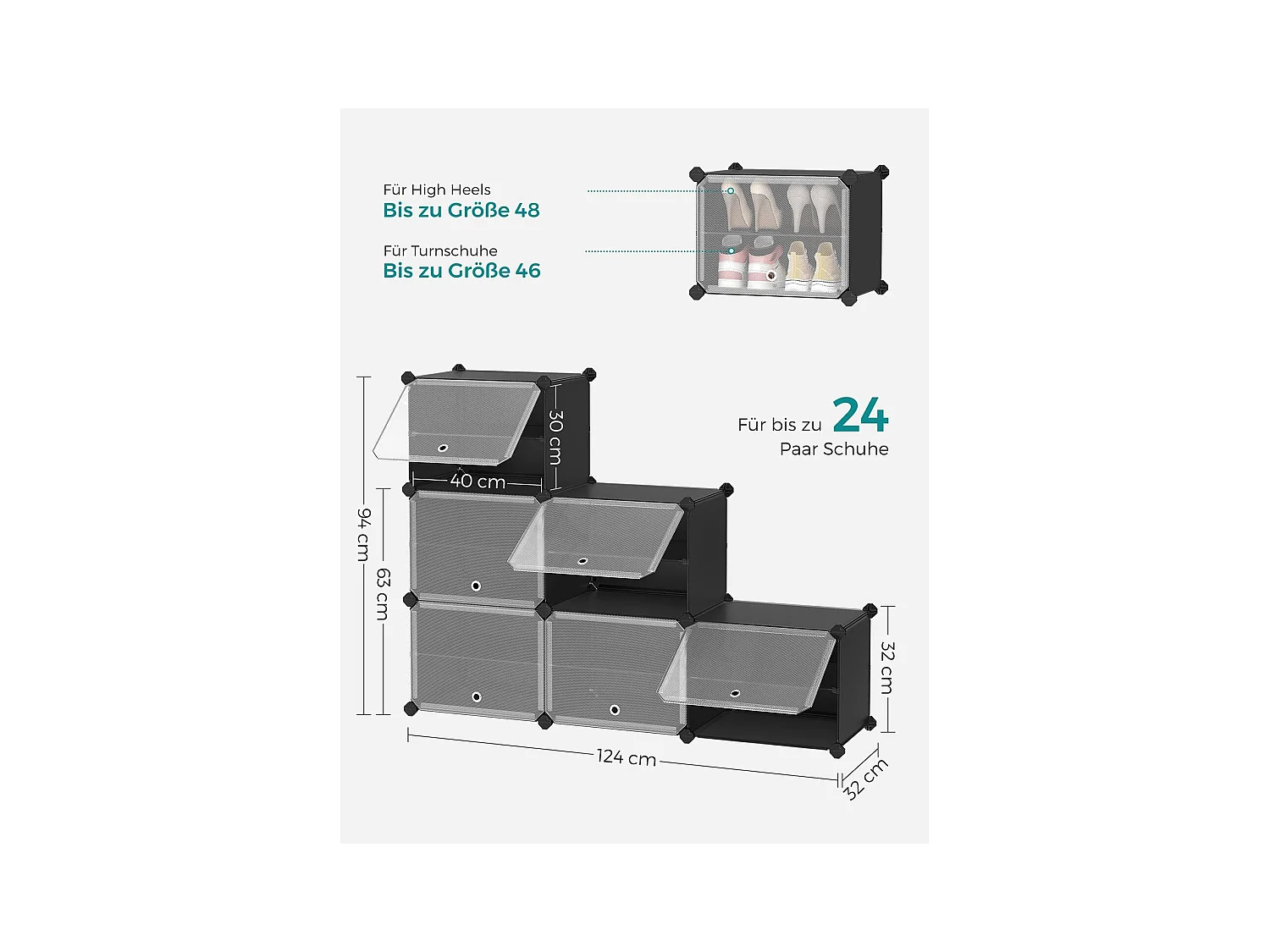 Schuhregal Tepetzintla