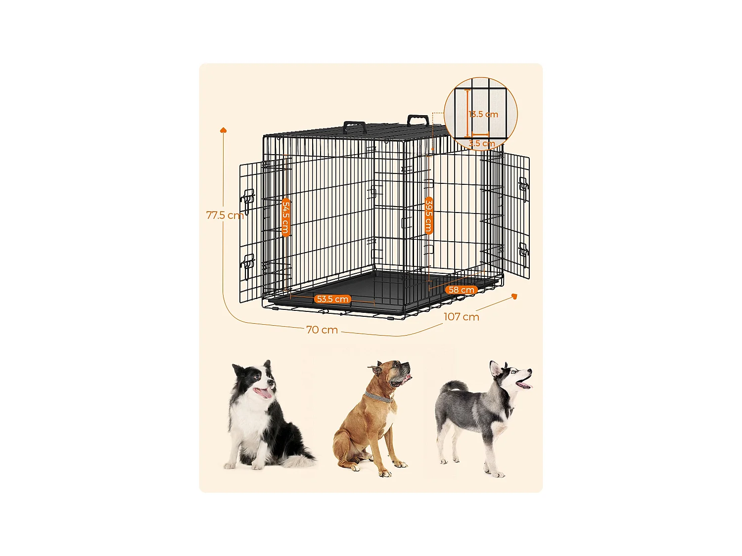 Hundekäfig Casablanca