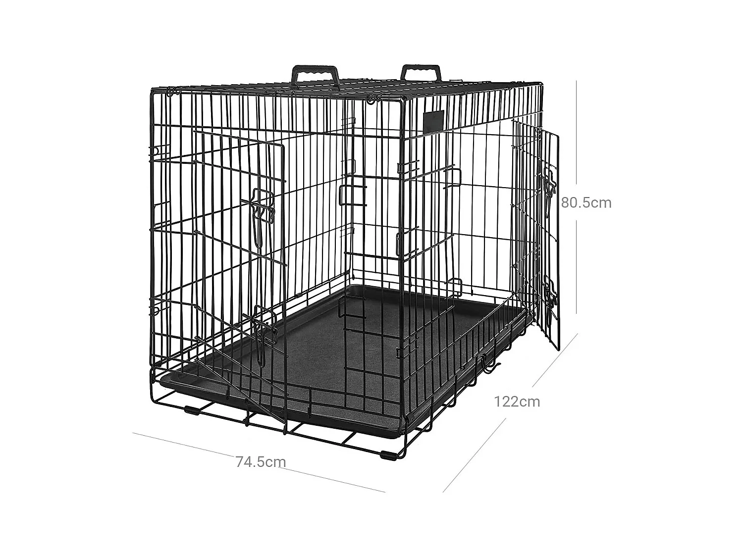 Hundekäfig Gitterkäfig Pawver