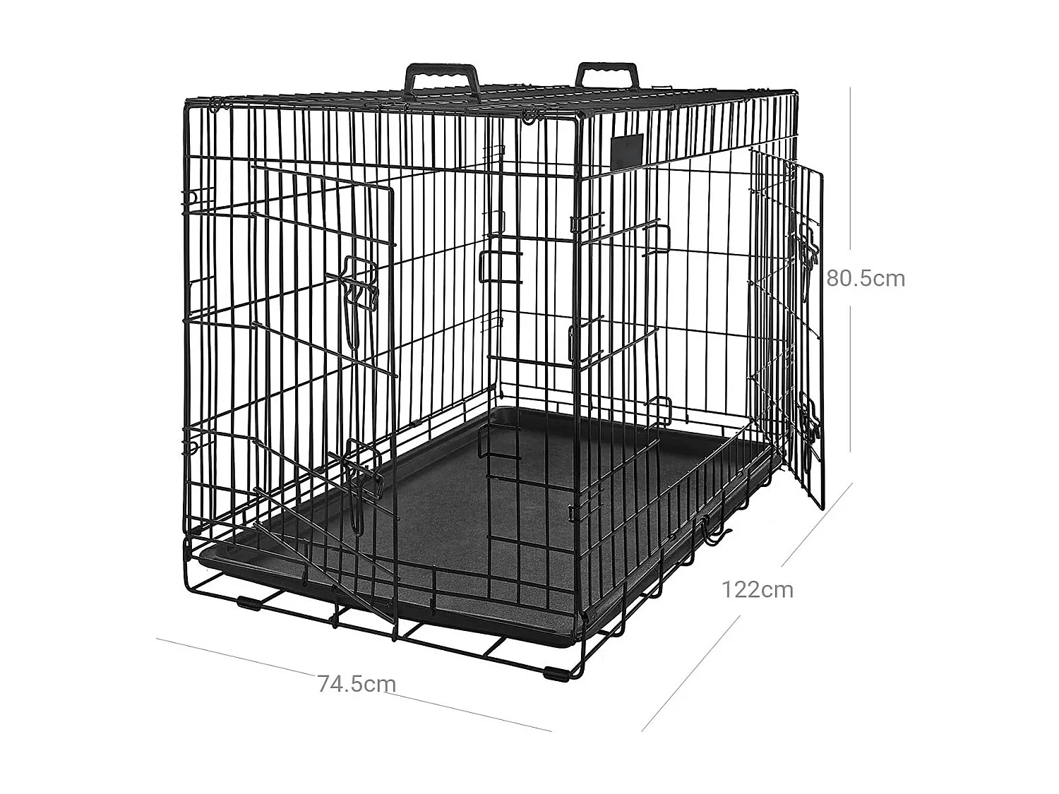 Hundekäfig Gitterkäfig Pawver