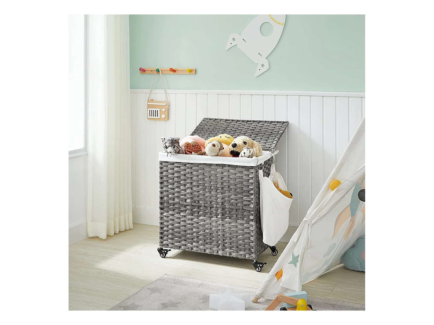 Wäschekorb mit Rollen Bangui