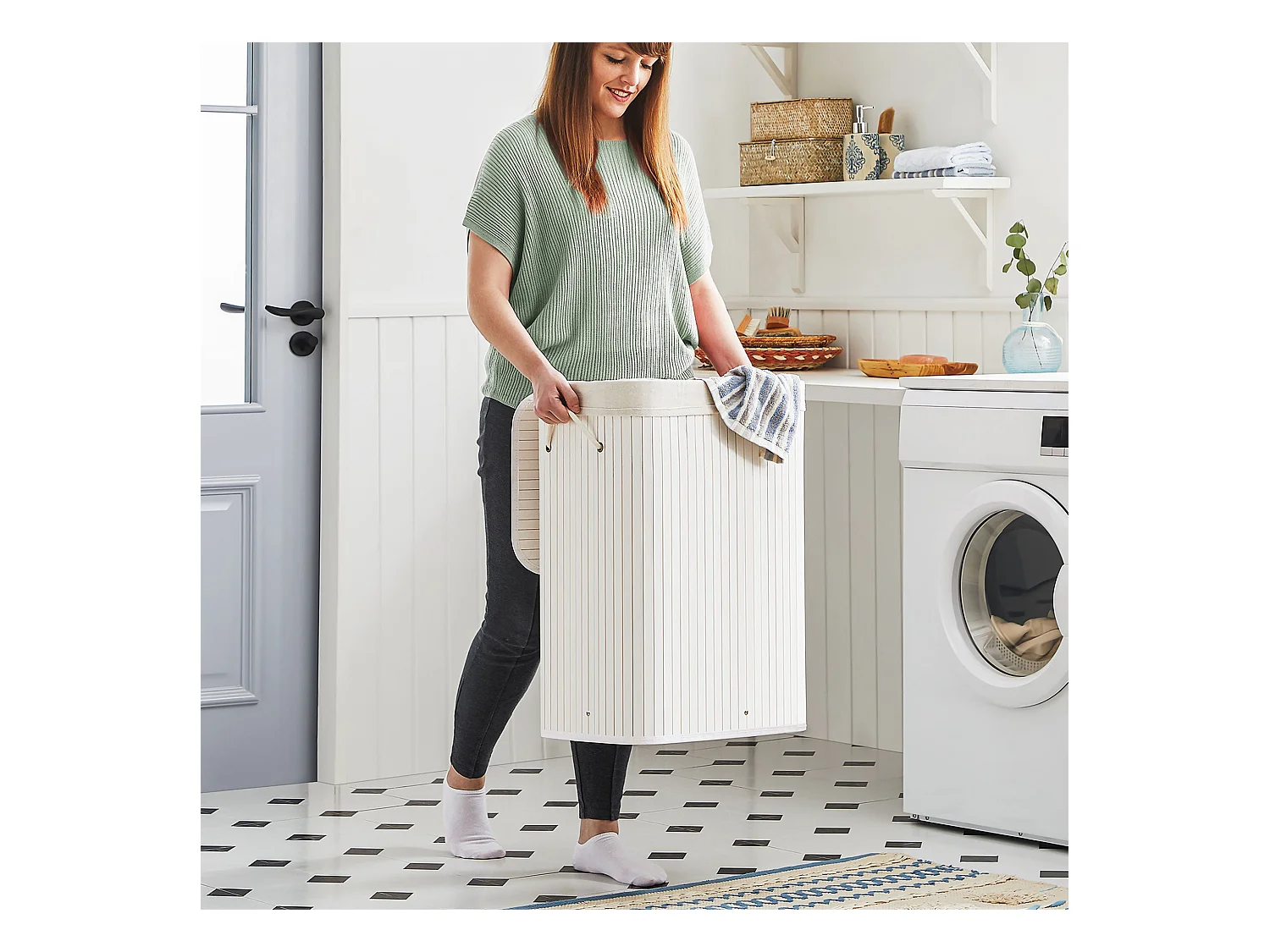 Wäschekorb aus Bambus Larkana