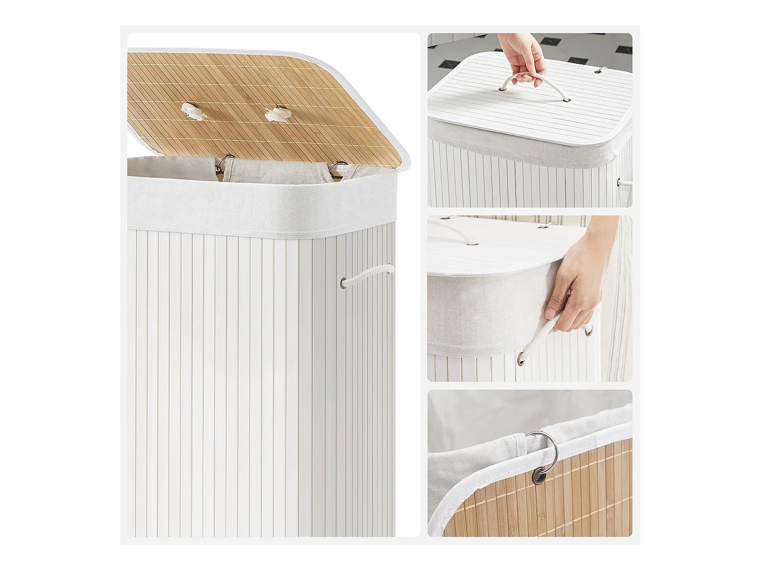 Wäschekorb aus Bambus Larkana