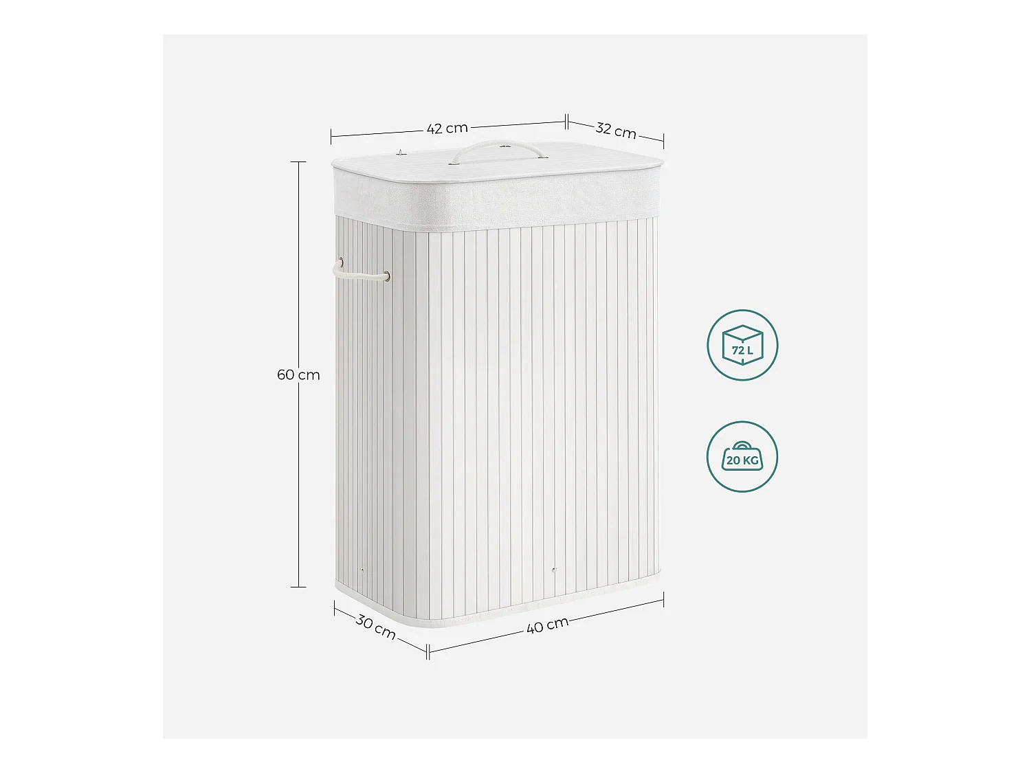 Wäschekorb aus Bambus Larkana