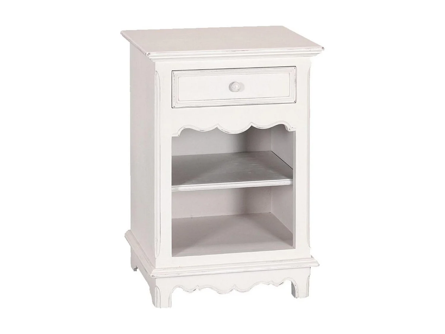 Table de chevet MDF Blanc - Harmonie Interior's