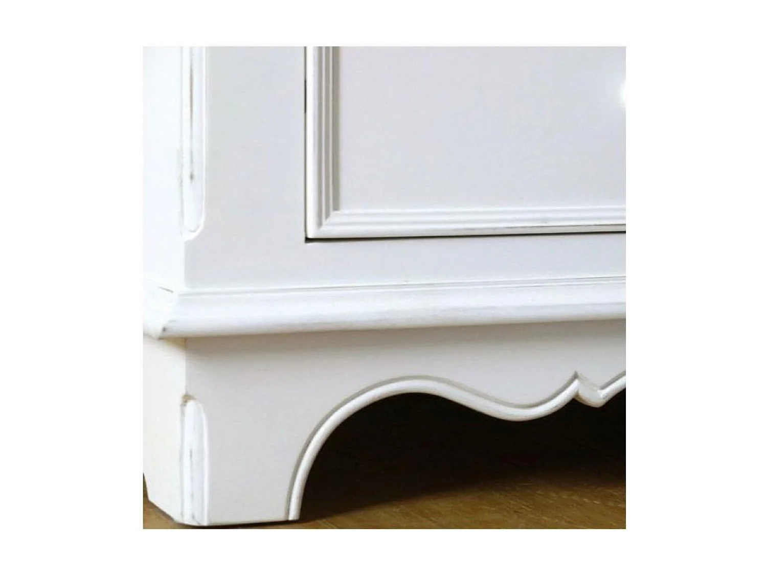 Table de chevet MDF Blanc - Harmonie Interior's