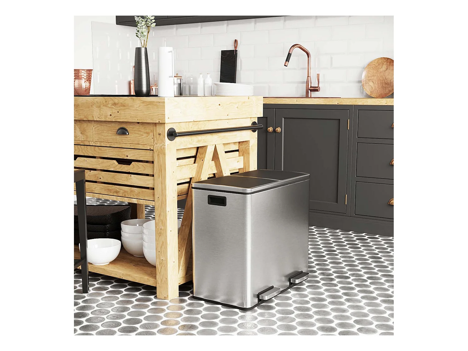 Mülleimer Mülltrennsystem