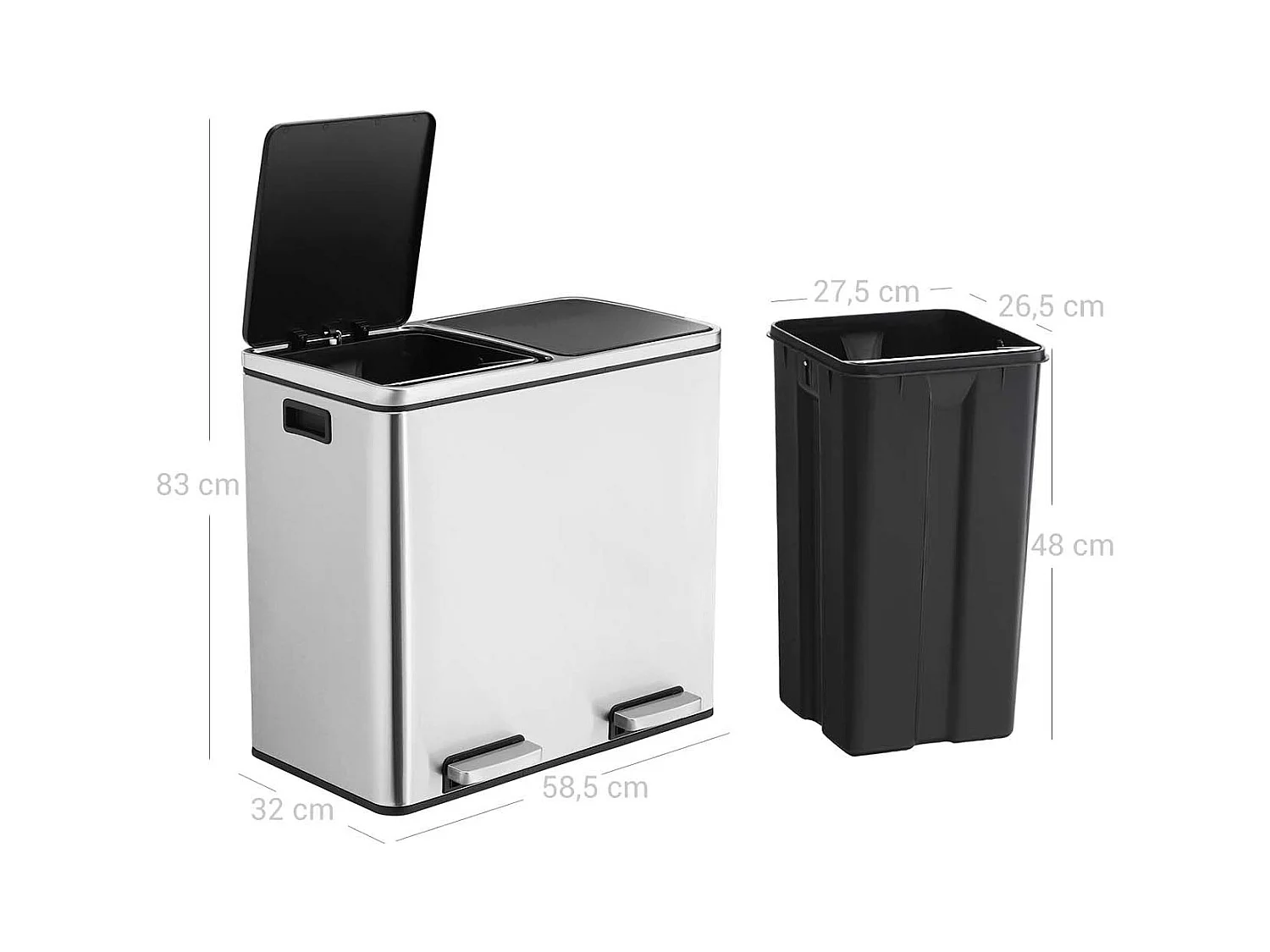 Mülleimer Mülltrennsystem