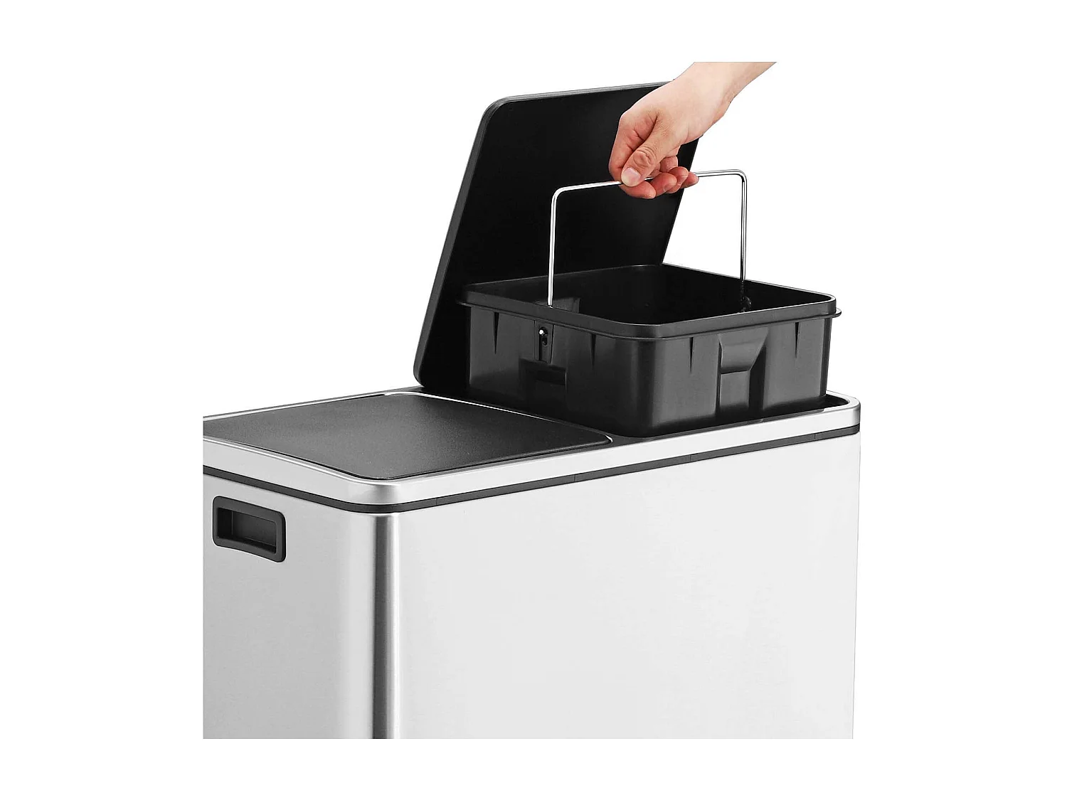 Sistema di separazione dei rifiuti tramite cestino