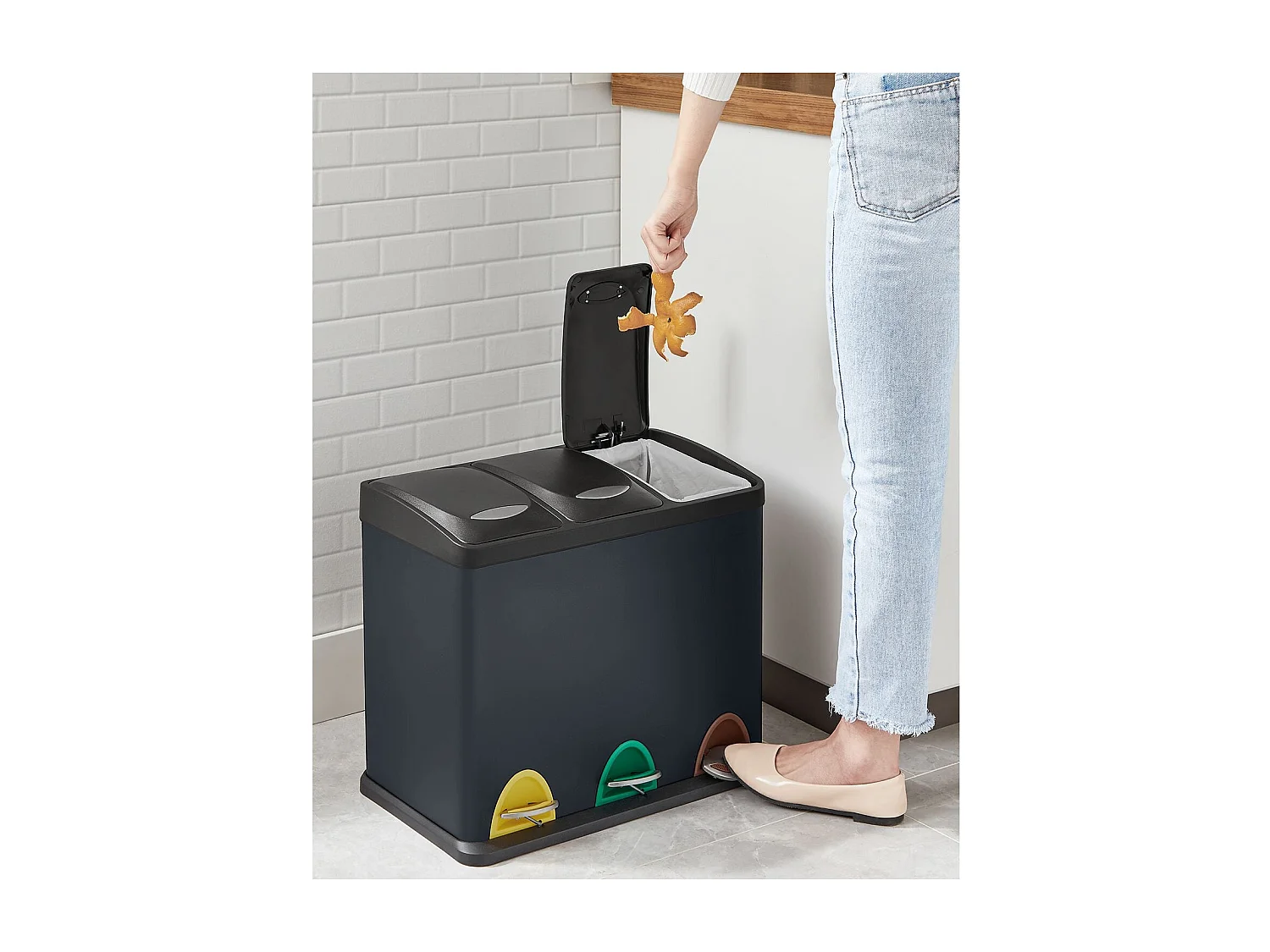 Système de tri des déchets des poubelles