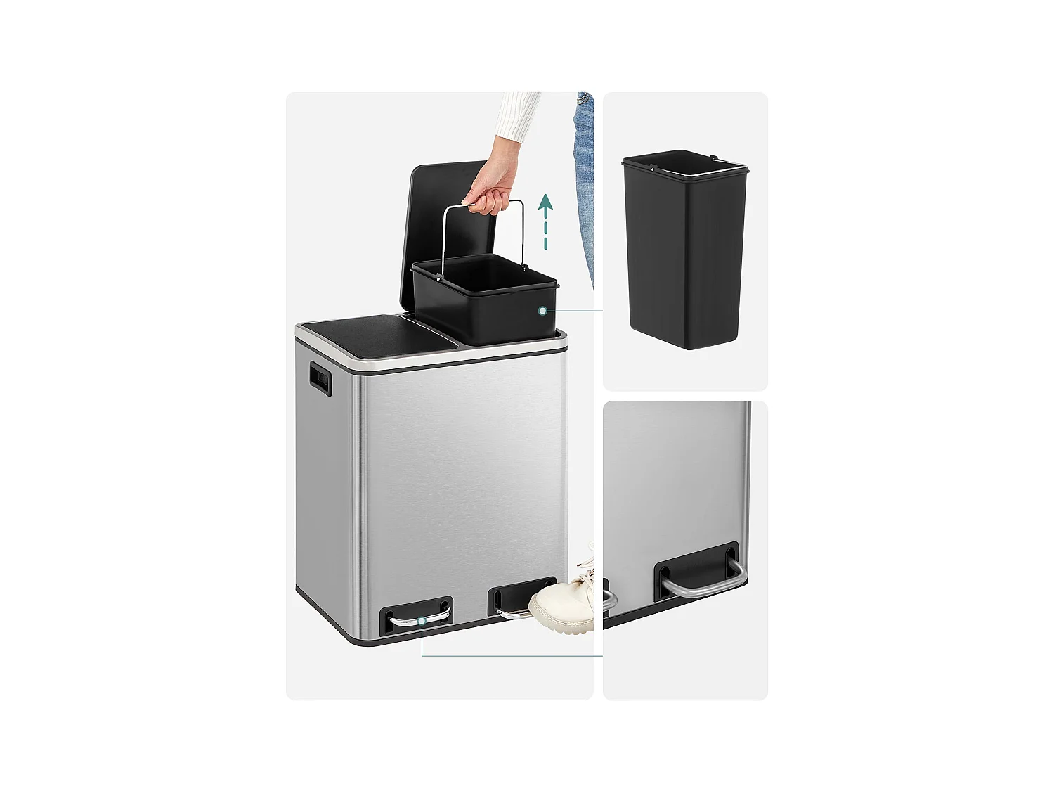 Mülleimer Mülltrennsystem