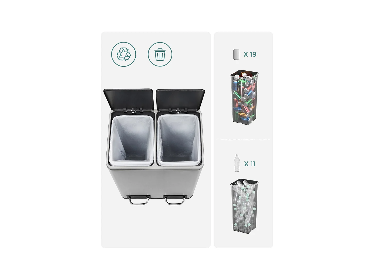 Mülleimer Mülltrennsystem