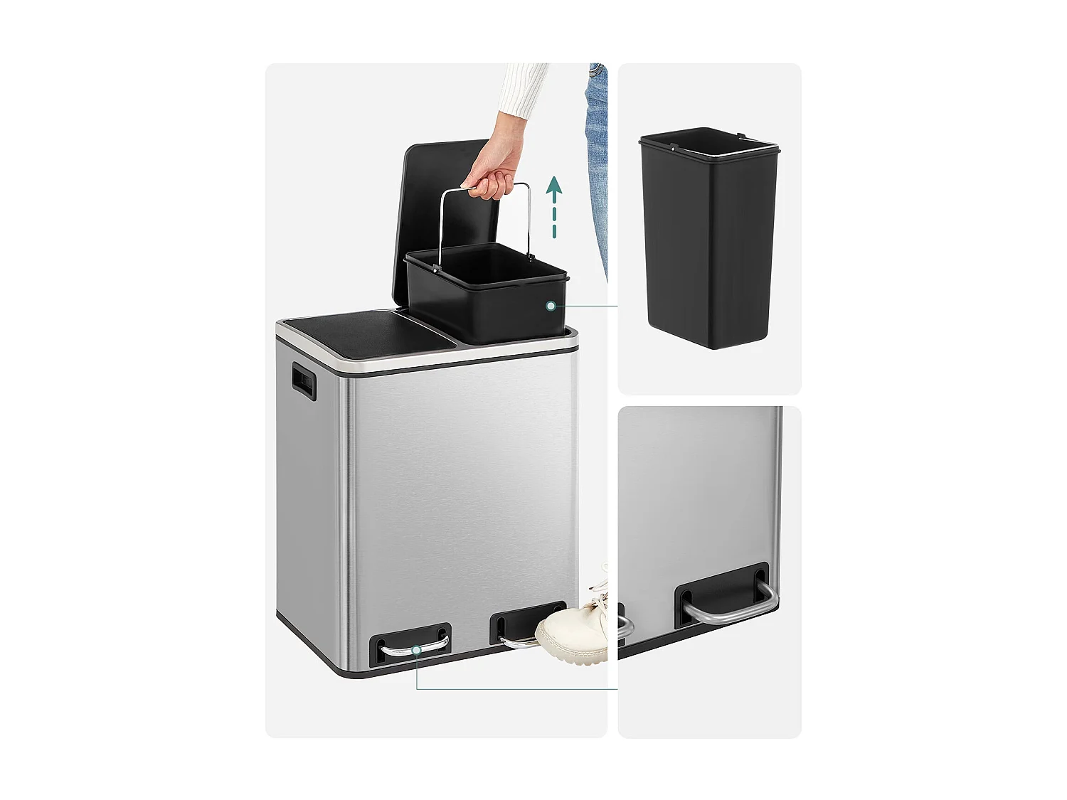 Mülleimer Mülltrennsystem