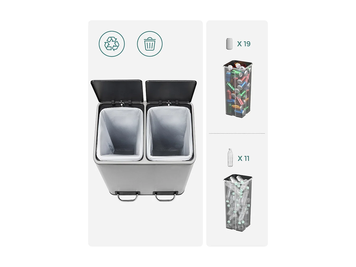 Mülleimer Mülltrennsystem