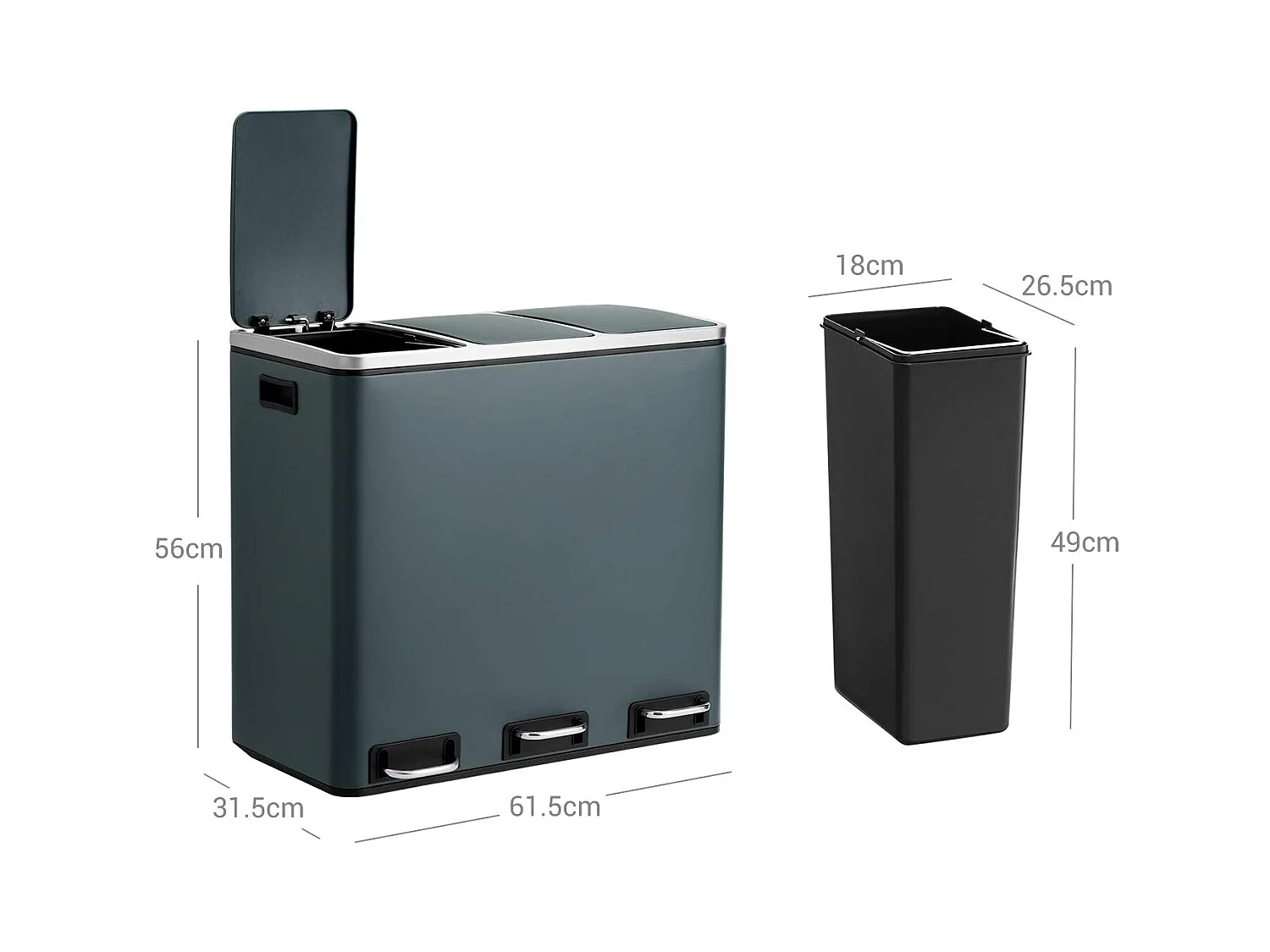 Mülleimer Mülltrennsystem