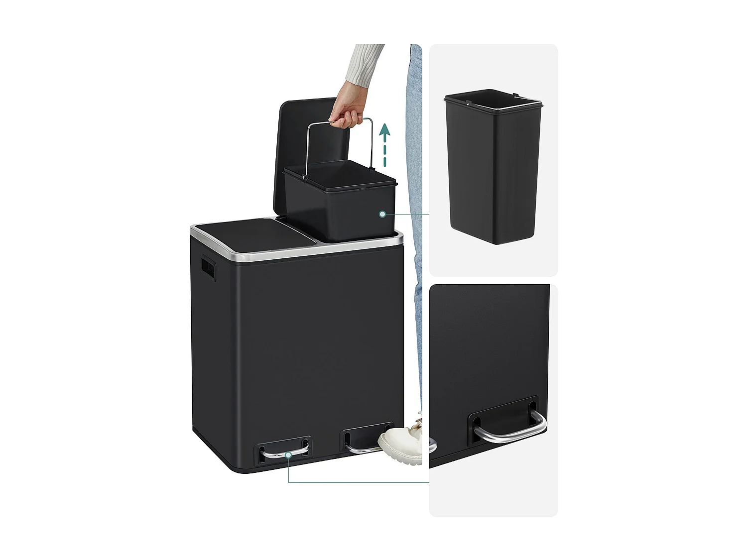 Système de tri des déchets des poubelles