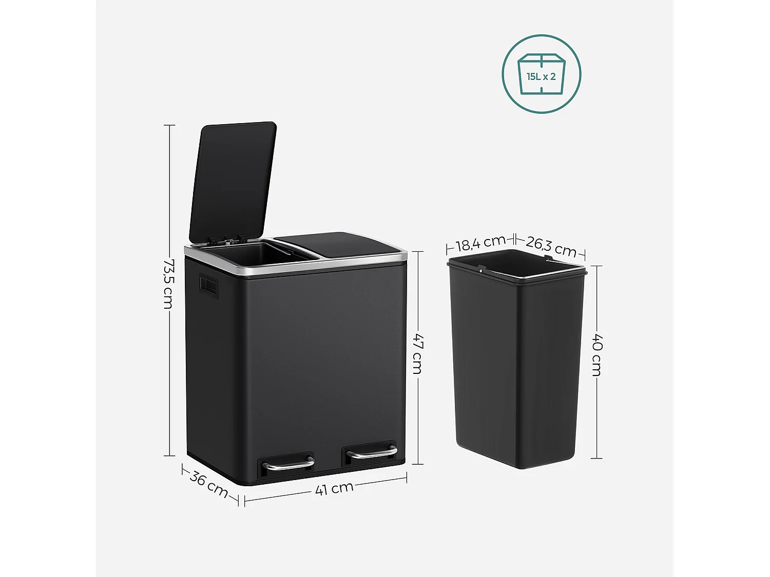 Système de tri des déchets des poubelles