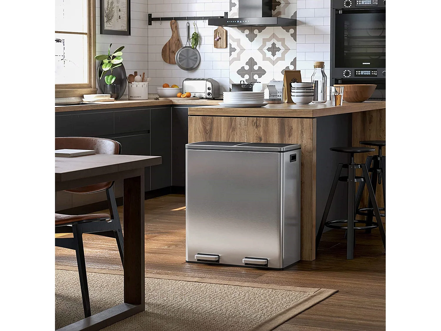 Système de tri des déchets des poubelles