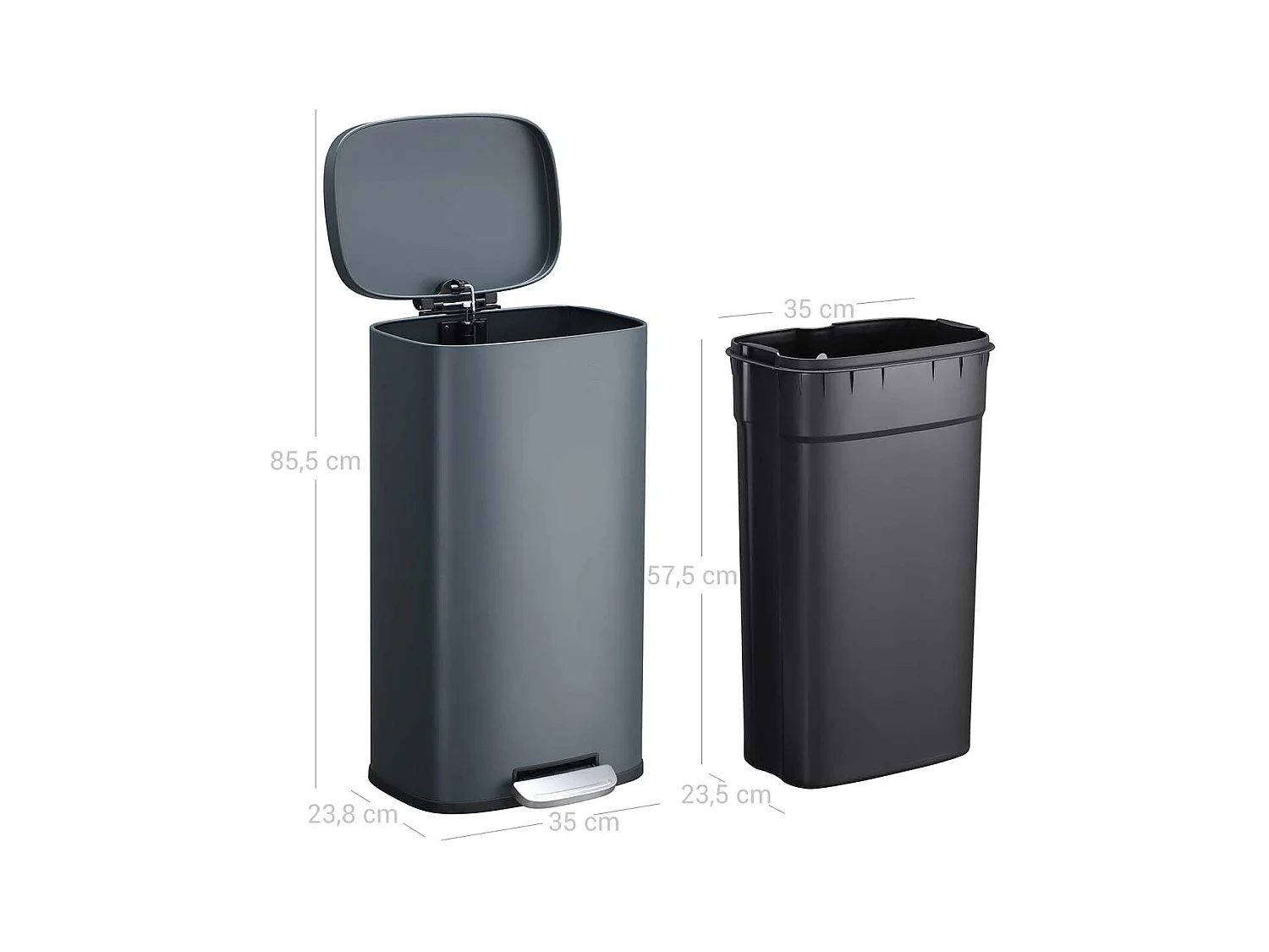 Mülleimer Treteimer geruchsdicht Saint-Denis