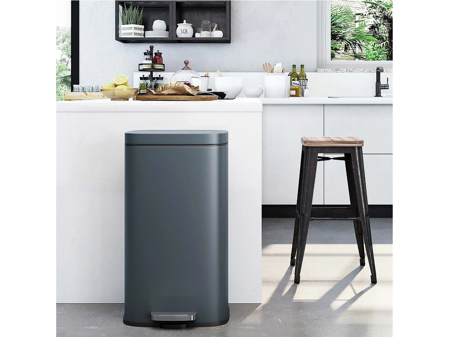 Mülleimer Treteimer geruchsdicht Saint-Denis