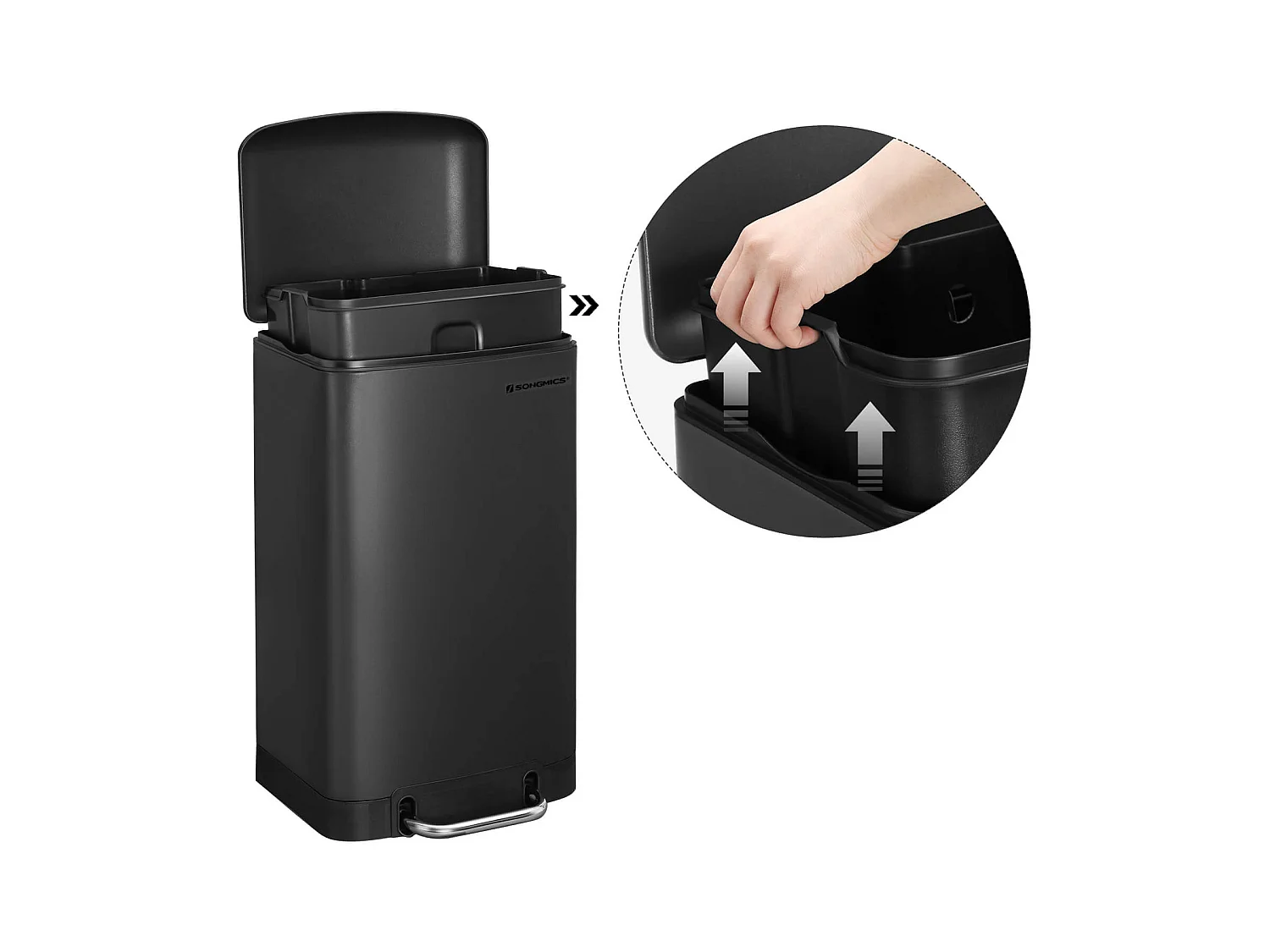 Mülleimer Treteimer luftdicht Port Louis