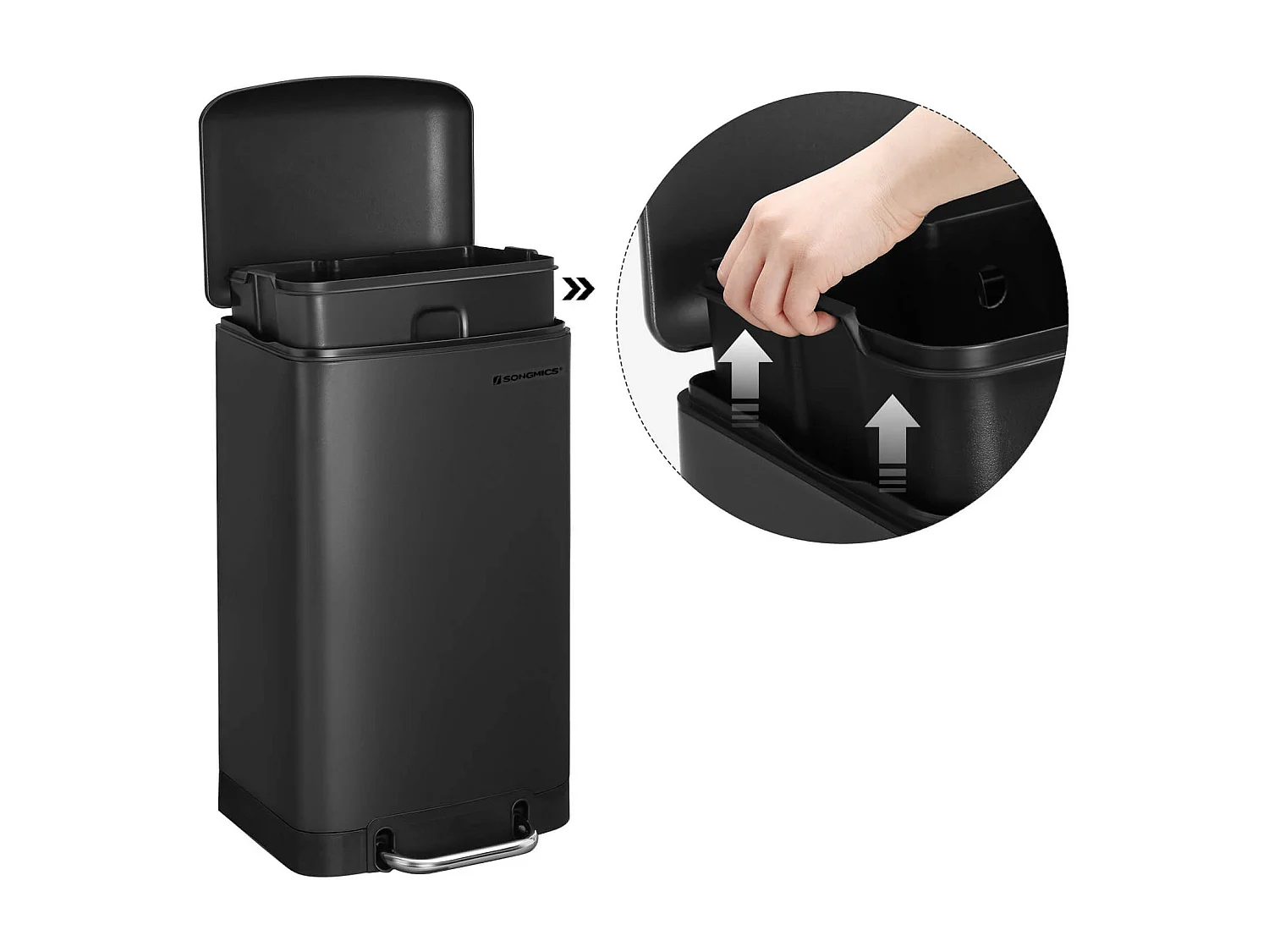 Mülleimer Treteimer luftdicht Port Louis