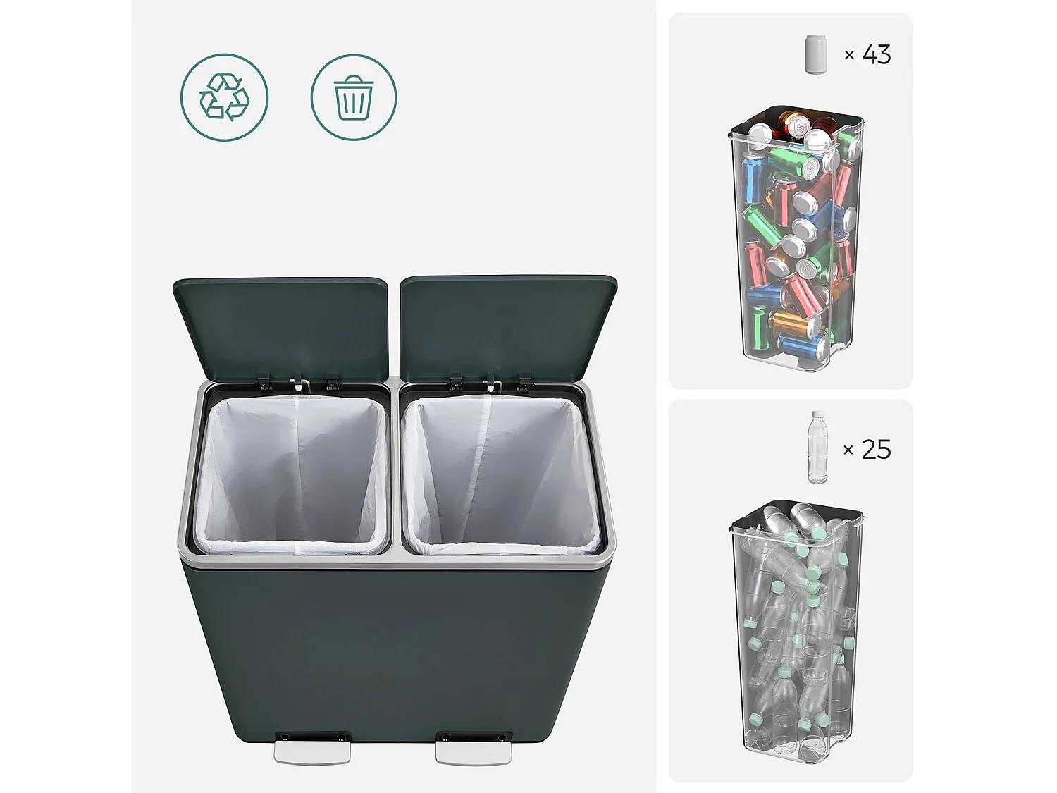 Cestino della spazzatura Montevideo Bhopal