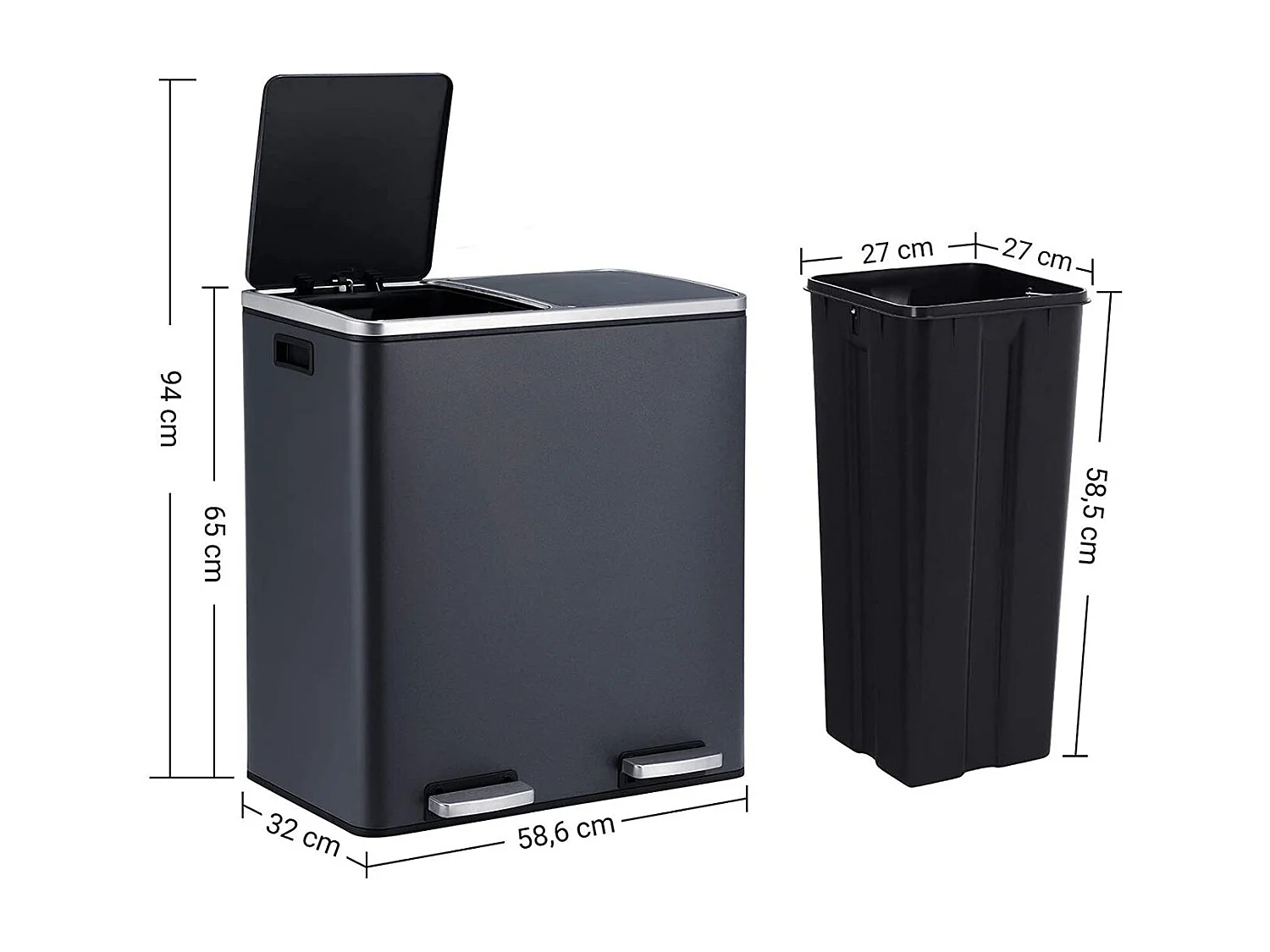 Mülleimer Mülltrennsystem