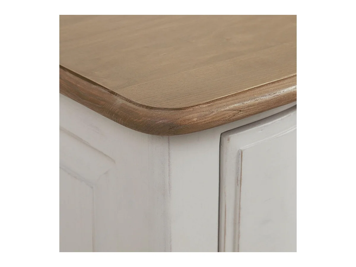 Commode 4 tiroirs Bois Blanc - Manoir Interior's