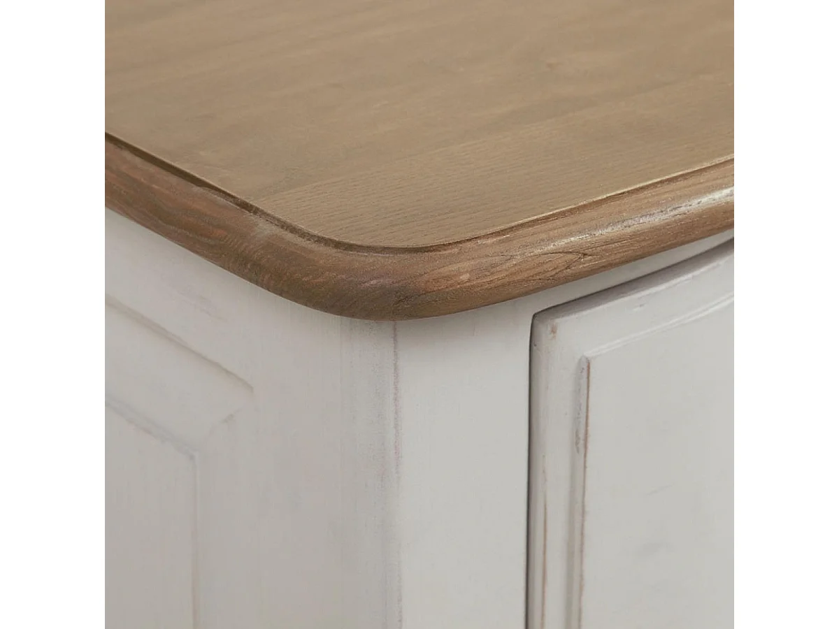 Commode 4 tiroirs Bois Blanc - Manoir Interior's