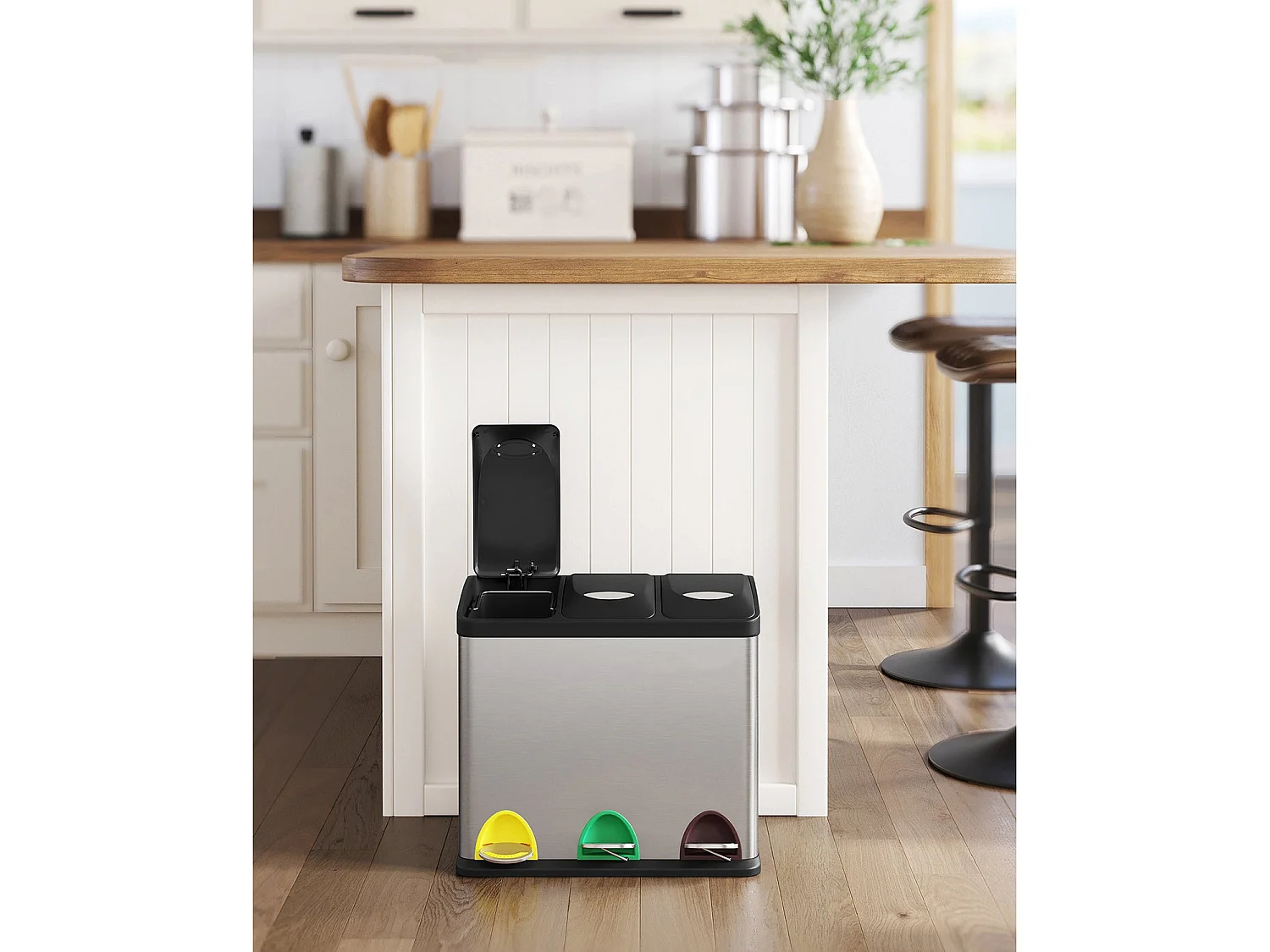 Système de tri des déchets des poubelles