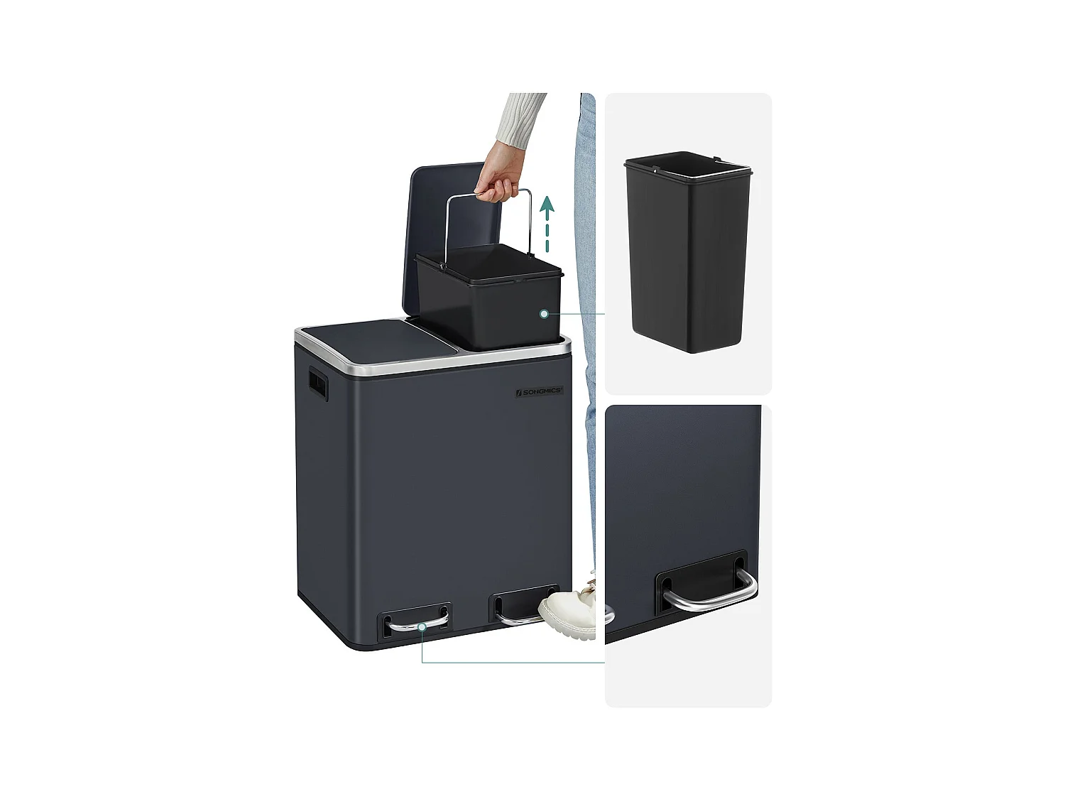 Mülleimer Mülltrennsystem