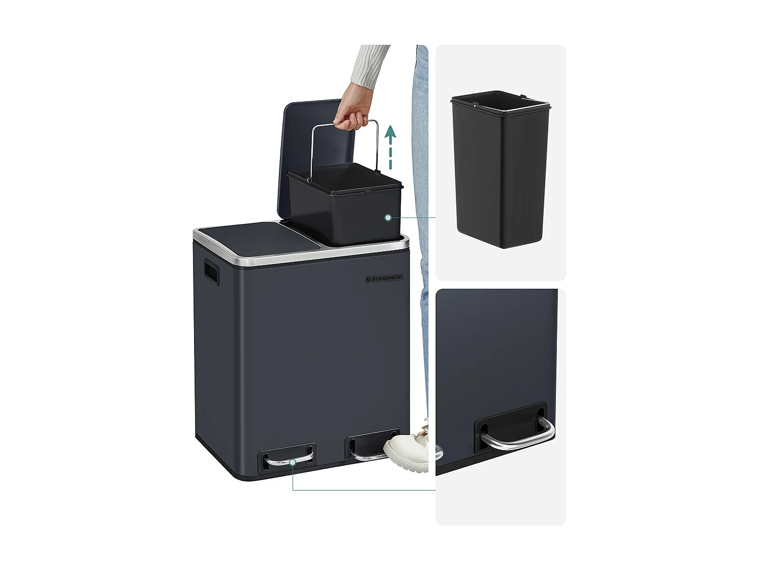 Mülleimer Mülltrennsystem