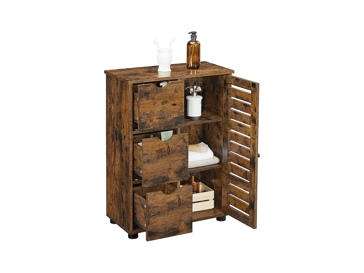 Mobiletto portaoggetti per il bagno