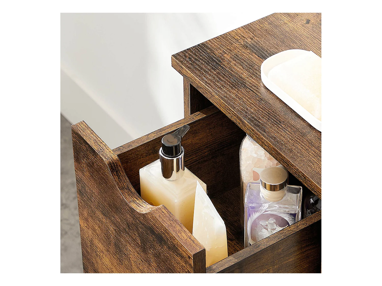 Mobiletto portaoggetti per il bagno