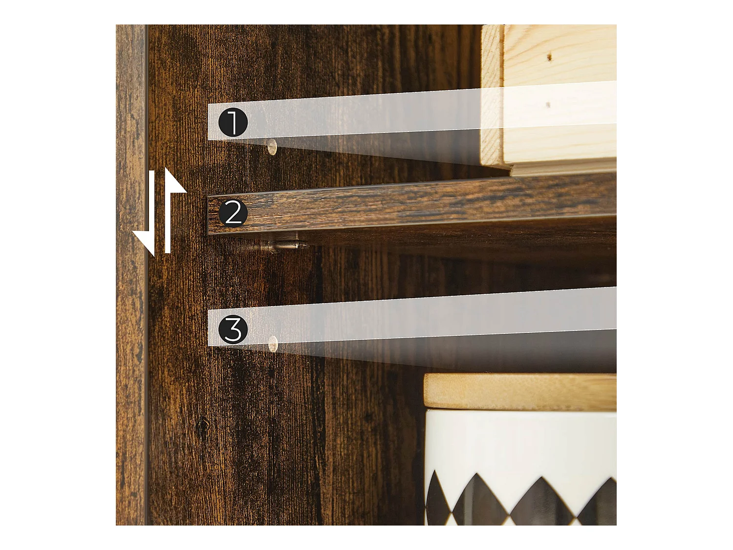 Mobiletto portaoggetti per il bagno