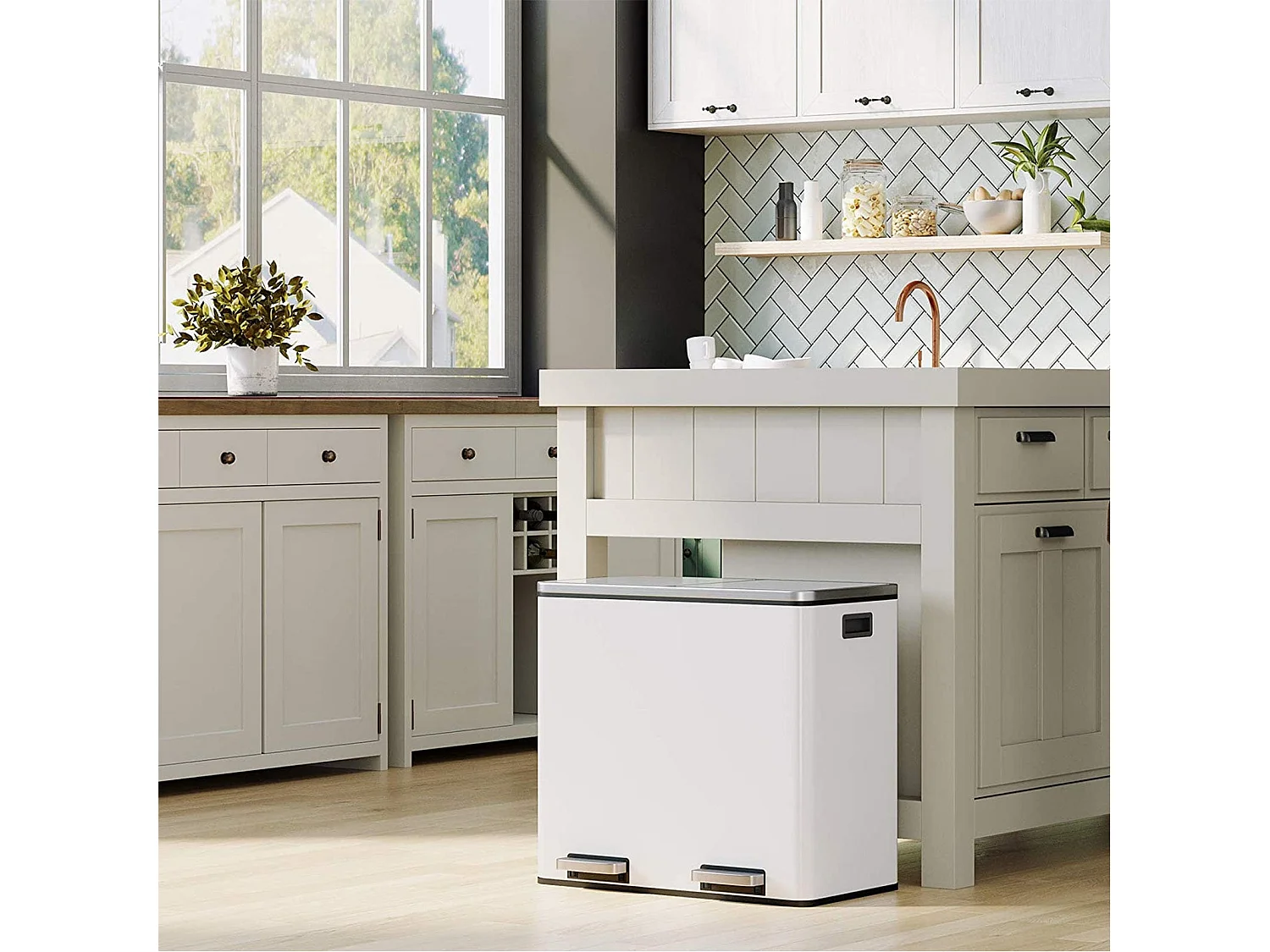 Système de tri des déchets des poubelles