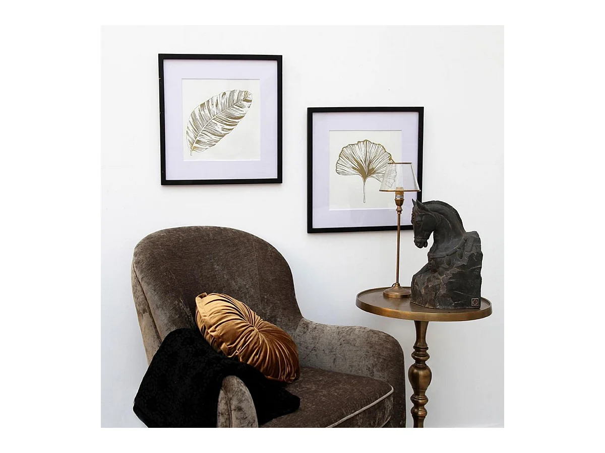 Lot de 2 tableaux décoratifs Bois Blanc - Basique Interior's