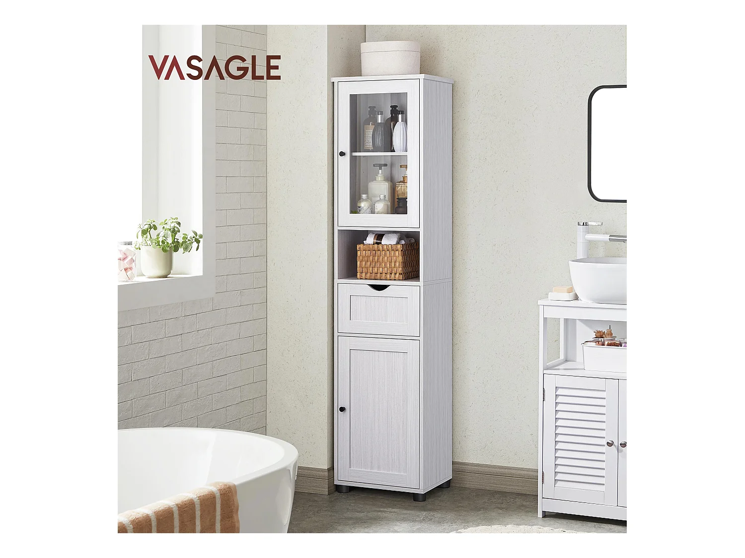 Badezimmerschrank Hochschrank Mbuji-Mayi