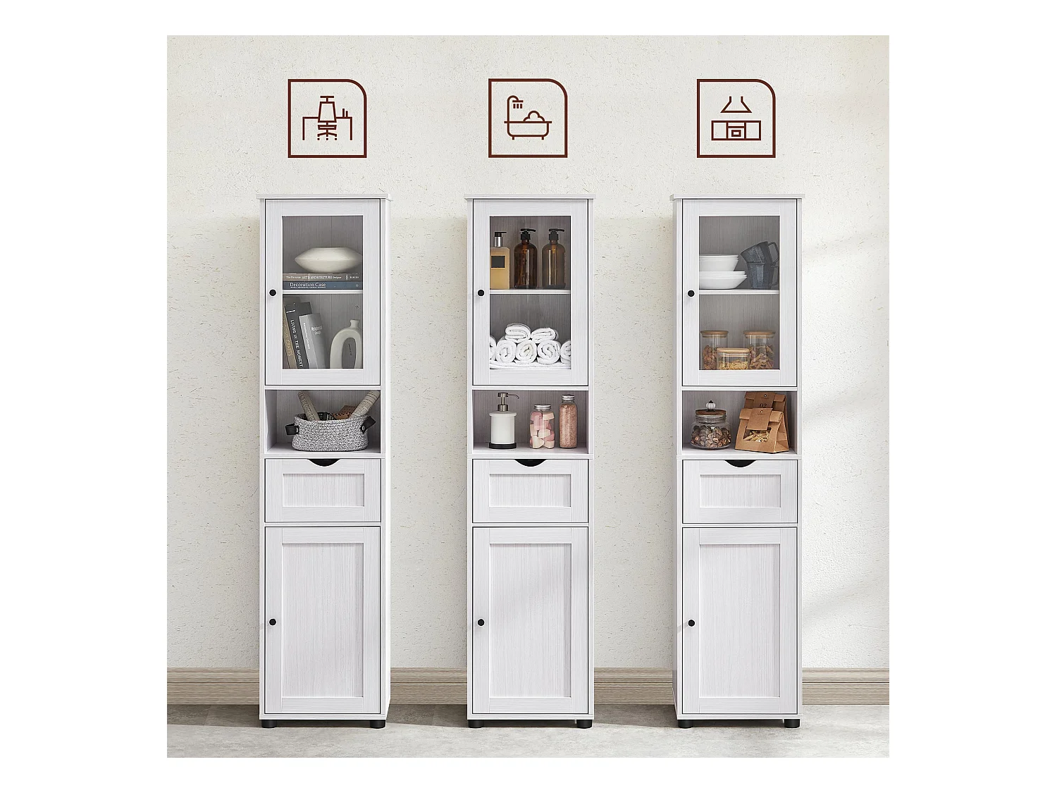 Badezimmerschrank Hochschrank Mbuji-Mayi