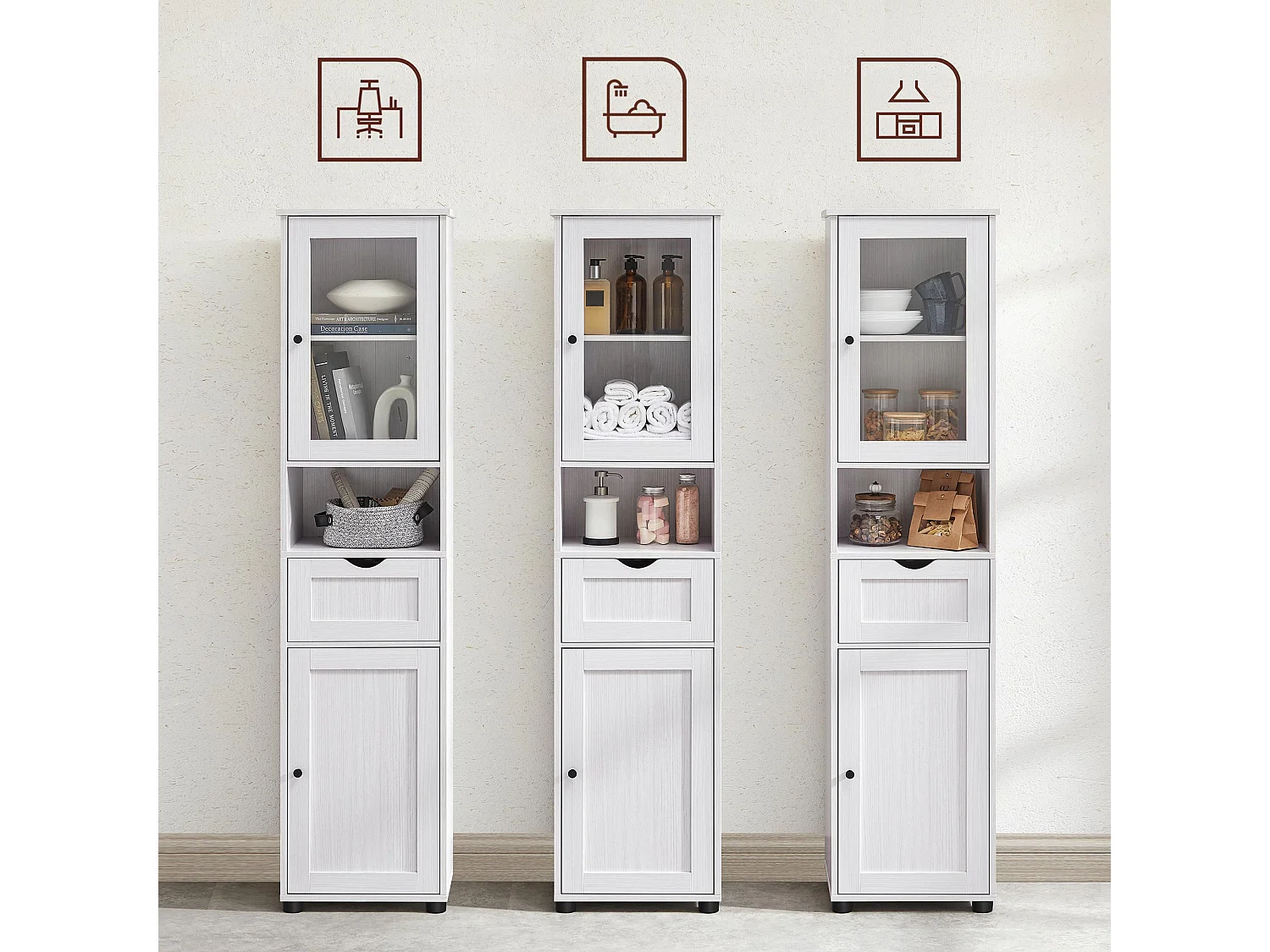 Badezimmerschrank Hochschrank Mbuji-Mayi