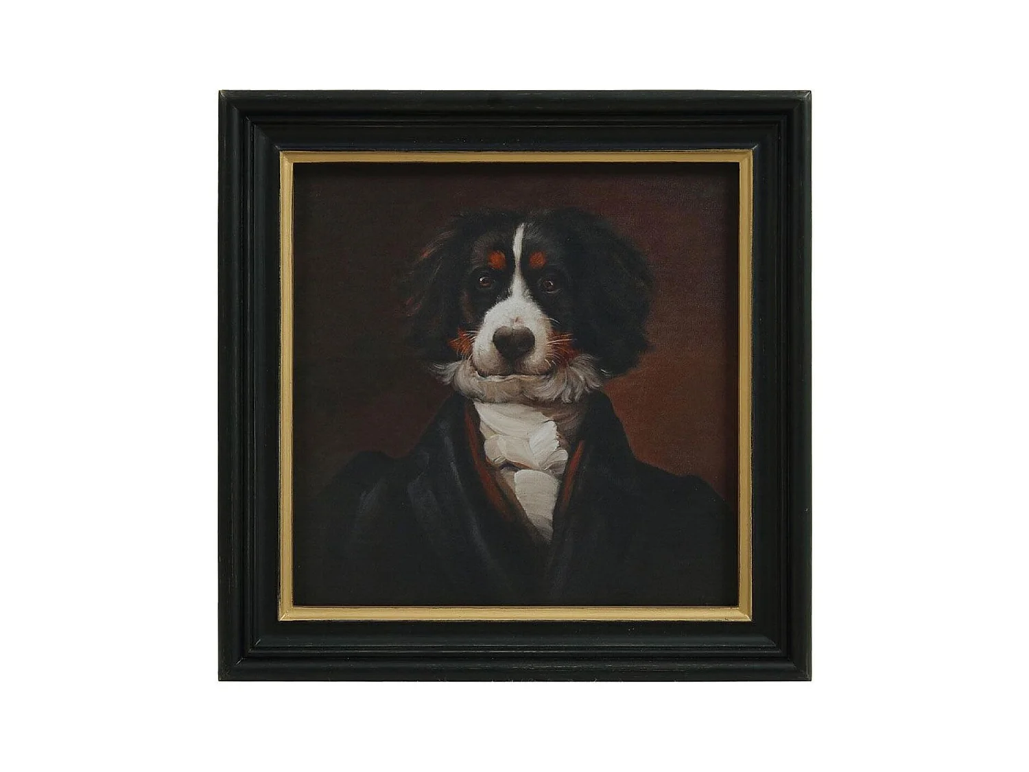 Toile cabinet curiosité chien Bois Multicolore - Chic Interior's