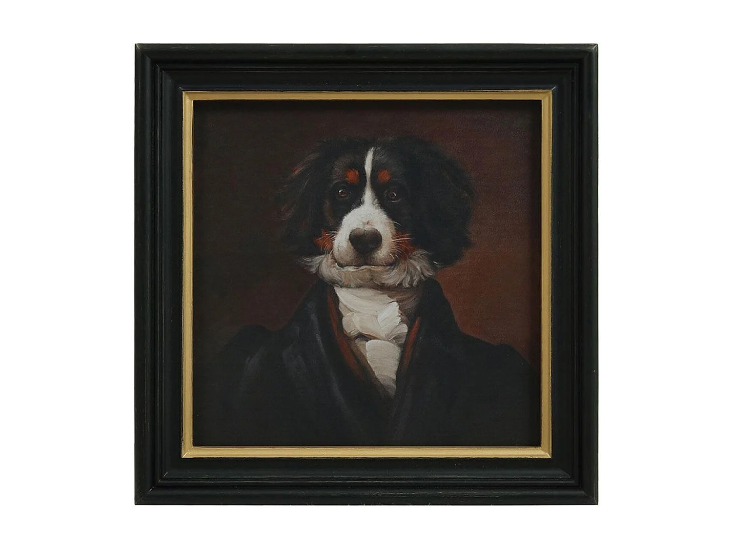 Toile cabinet curiosité chien Bois Multicolore - Chic Interior's