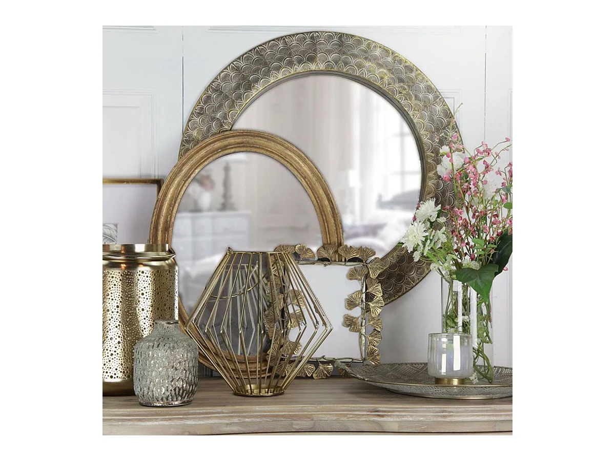 Cadre photo métal Métal Or - Voyage Interior's