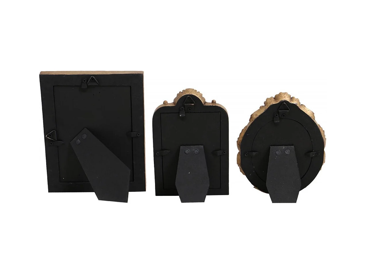 Set de 3 cadres photos dorés Résine Or - Interior's