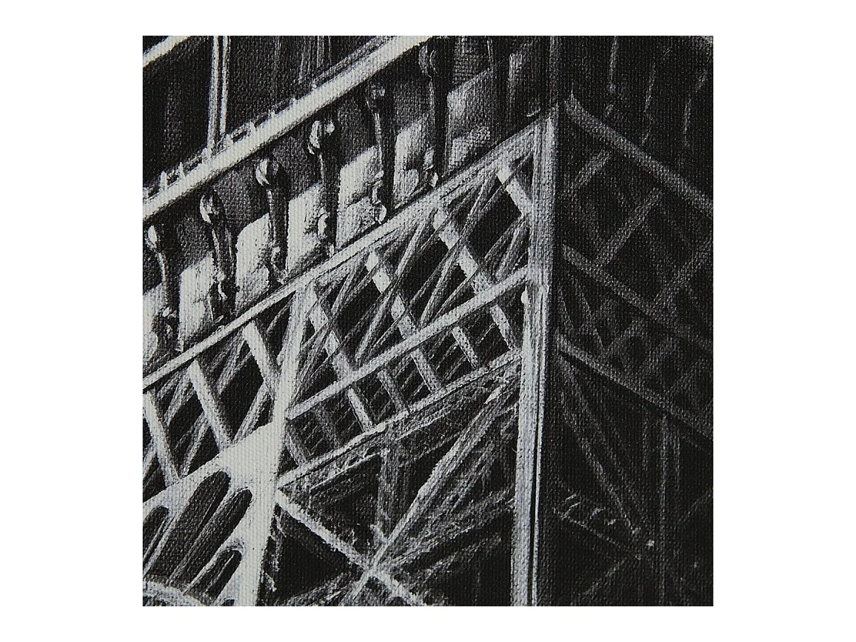 Toile monument monument tour eiffel Bois Noir - Indus Interior's