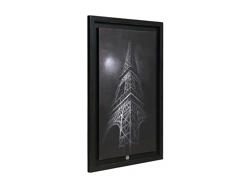 Toile monument monument tour eiffel Bois Noir - Indus Interior's